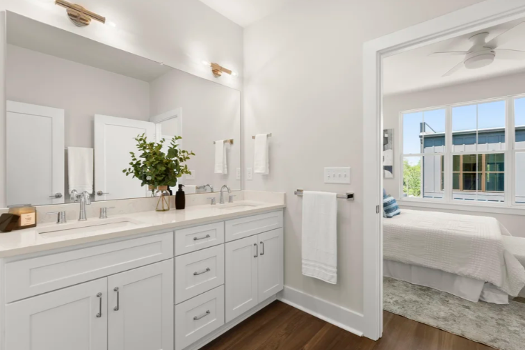 Modern double vanity bathroom