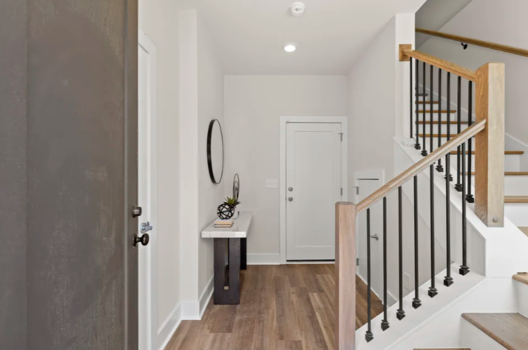 Entry foyer with staircase