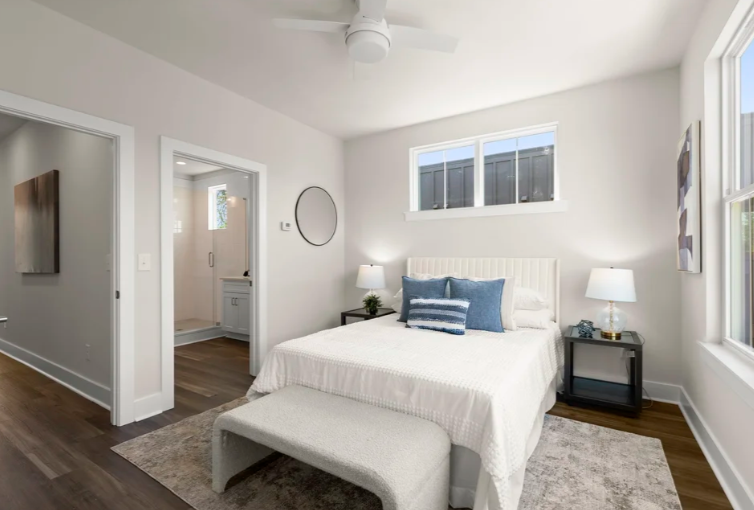 Primary bedroom with ensuite